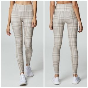 Varley • Tan Plaid Duncan Legging • SZ XL